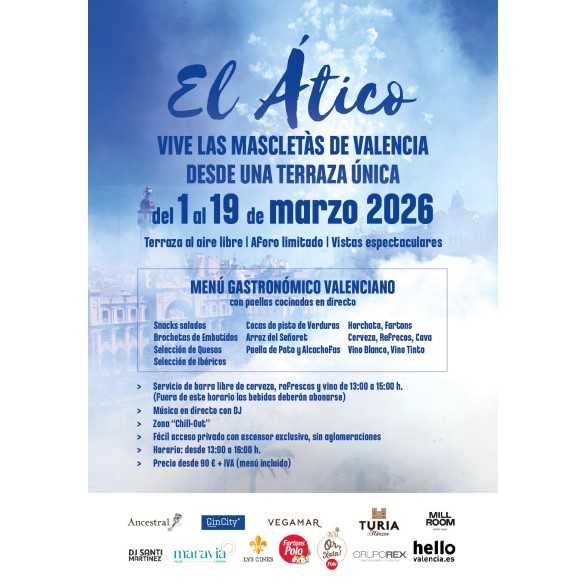 Balcón Mascletà Fallas 2026 Valencia – Desde 45€
