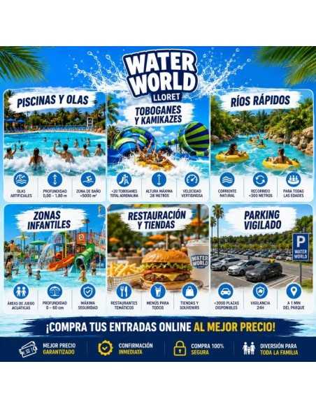 Entradas Water World Lloret de Mar 25€ | Parque Acuático