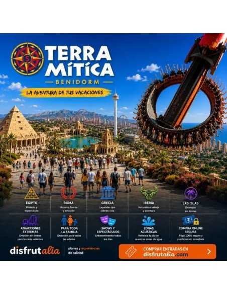 Entradas Terra Mítica Benidorm desde 25,90 € Descuento 30%