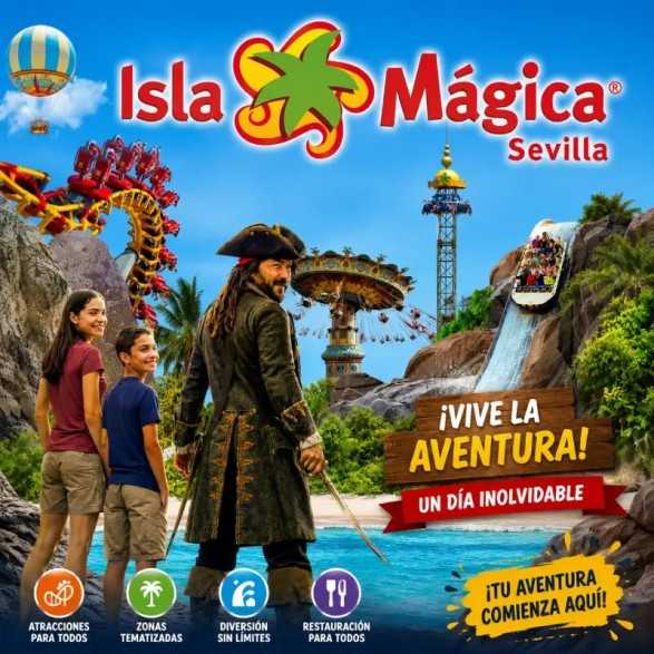 Pack 3 entradas Isla Mágica 69,90 € Descuento 42% | 2x1