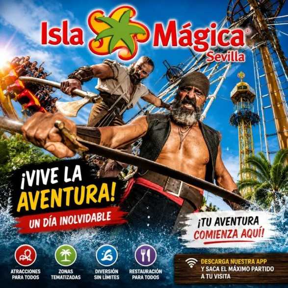 Pack 3 entradas Isla Mágica 69,90 € Descuento 42% | 2x1