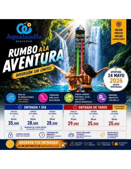 Parques Acuáticos Alicante: Entradas, Precios y Descuentos