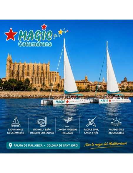 Excursiones en catamarán por Mallorca | Bahía de Palma, Es Trenc y Sunset