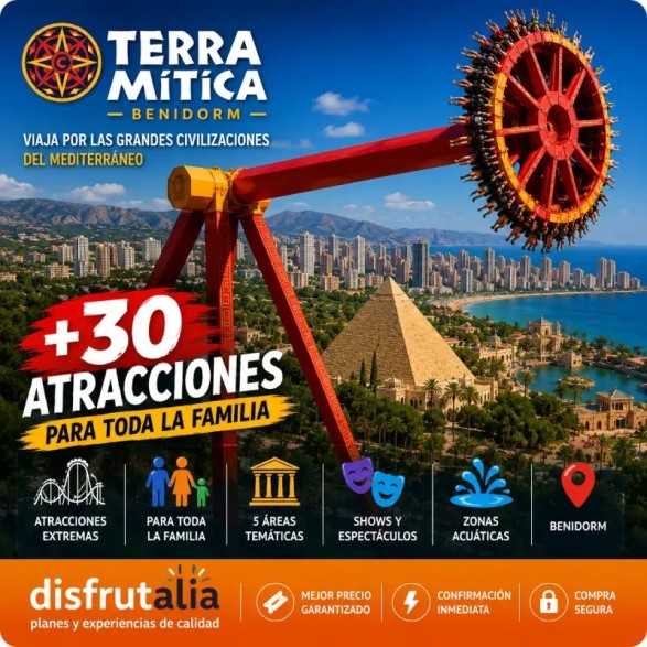 Entradas Terra Mítica Benidorm desde 25,90 € Descuento 30%