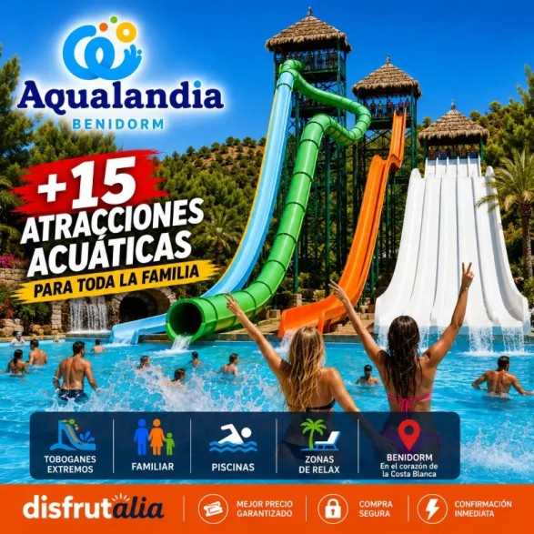 Entradas Aqualandia Benidorm desde 28€ |Descuentos 16% y 2X1