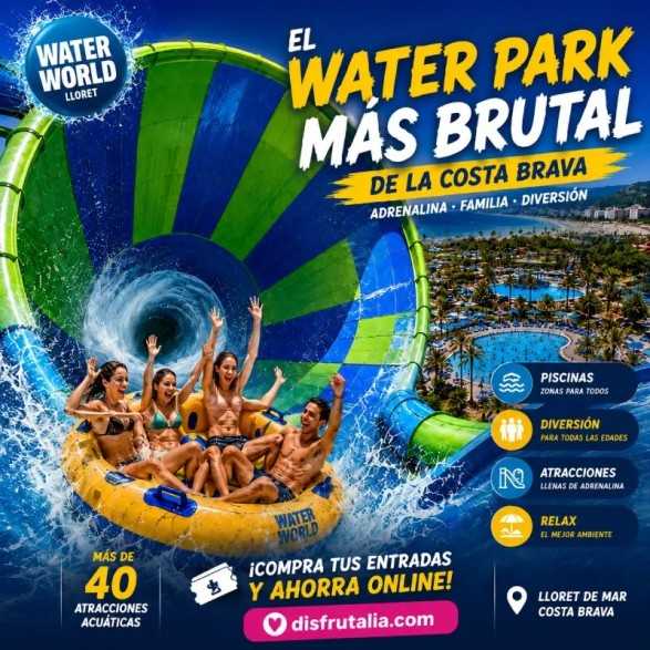 Entradas Water World Lloret de Mar 25€ | Parque Acuático