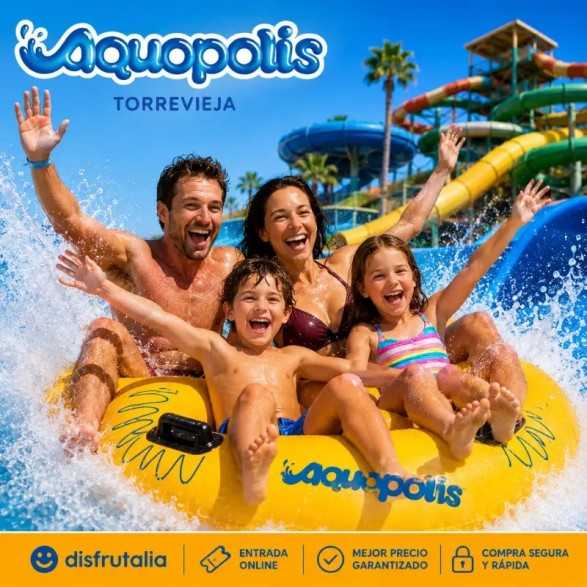 Entradas Aquopolis Torrevieja 21,95 € 35% Dto.