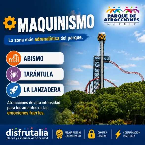 Entradas Parque de Atracciones Madrid 26,94€ Descuento 40%
