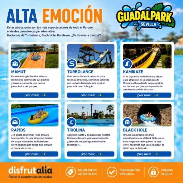 Entradas Guadalpark Sevilla 12,60€ Descuento 57% | 2x1