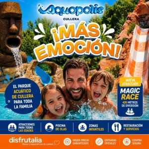 Entradas Aquopolis Parque Acuático Cullera 19,95 €| 40% Dto. 2