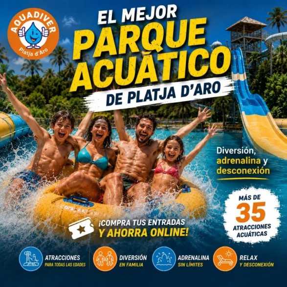 Entradas Aquadiver Platja d'Aro 22€ | Parque Acuático