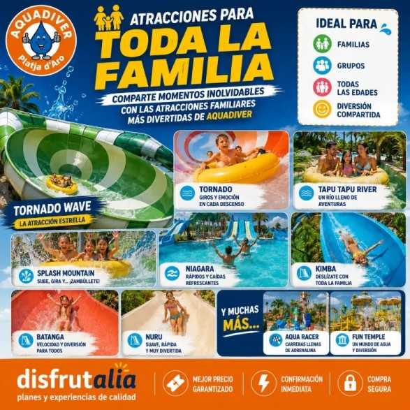 Entradas Aquadiver Platja d'Aro 22€ | Parque Acuático