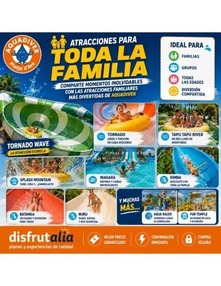 Entradas Aquadiver Platja d'Aro 22€ | Parque Acuático