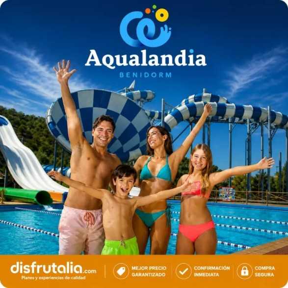 Entradas Aqualandia Benidorm desde 28€ |Descuentos 16% y 2X1