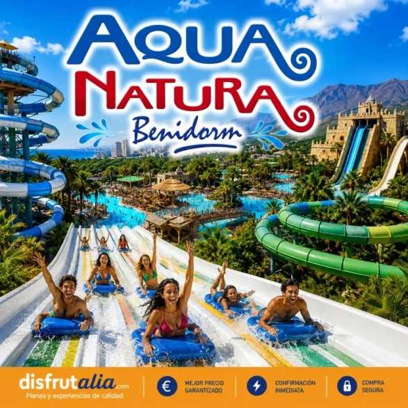 Entradas Aqua Natura Benidorm 17,50€ Descuento 50% | 2x1