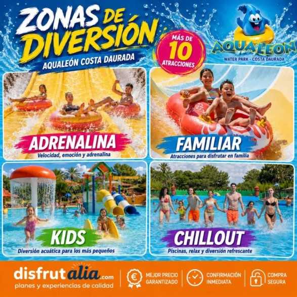 Entradas Aqualeon Water Park Costa Daurada desde 14€ | Dtos.