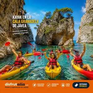 Kayak Jávea: excursión Cala Granadella | Precios y reserva 2