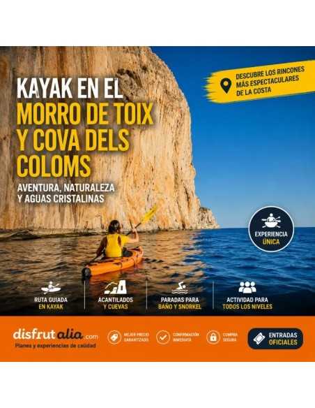 Kayak Morro de Toix y Cova dels Coloms | Reserva