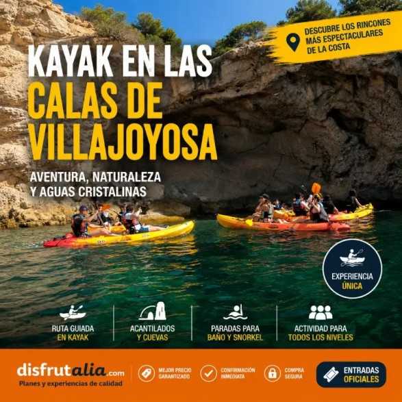 Kayak en las Calas de Villajoyosa | Reserva y precios