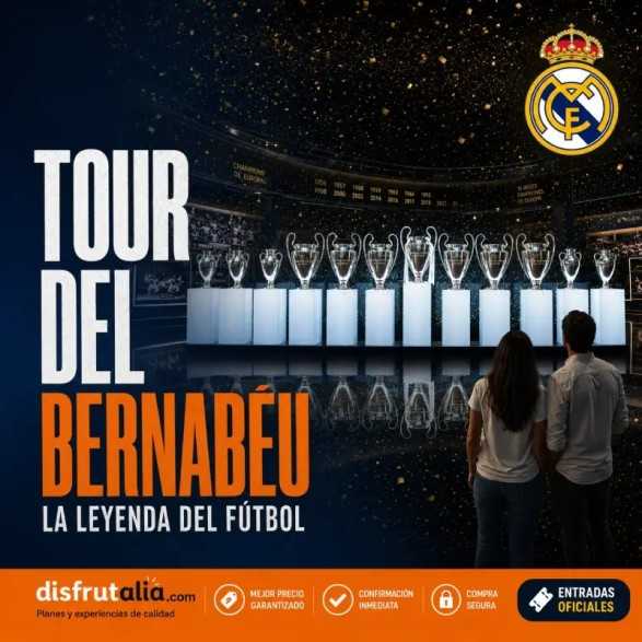 Compra tus entradas Tour Bernabéu desde 31€| Descuento 11%