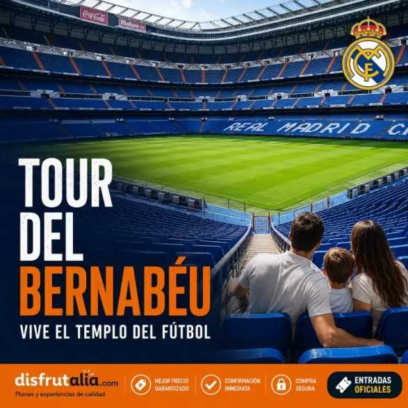 Compra tus entradas Tour Bernabéu desde 31€| Descuento 11%
