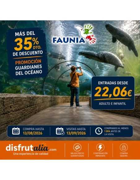 Entradas Faunia Madrid 22€ 35% Descuento