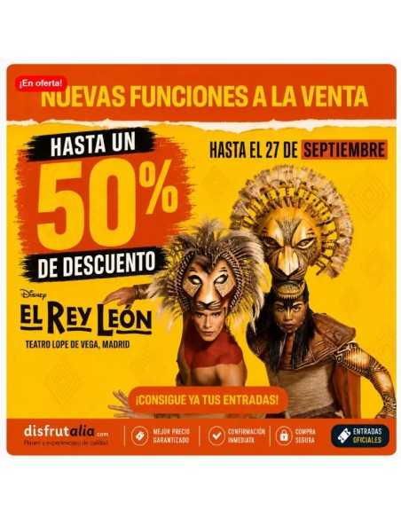 El Rey León el musical entradas 15% Dto. Oferta Flash