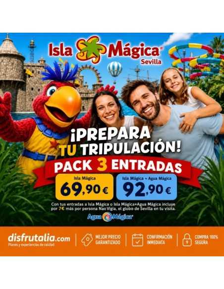 Pack 3 entradas Isla Mágica 69,90 € Descuento 42% | 2x1