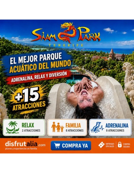 Entradas Siam Park desde 16,50 € | Tickets
