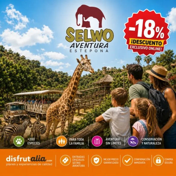 Entradas para Selwo Aventura desde 19,90 € | Descuentos