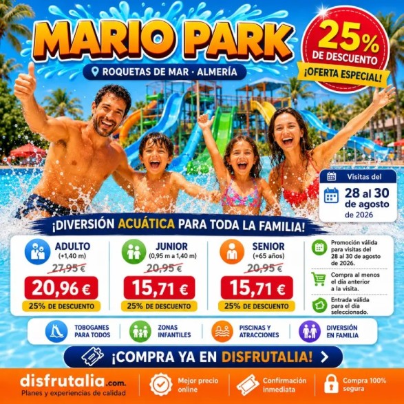 Entradas Mario Park desde 15,71€ | Descuento 25%