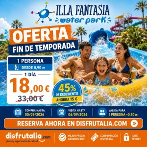 Entradas Isla Fantasía 18€ Descuento 45% | 2x1 y Ofertas
