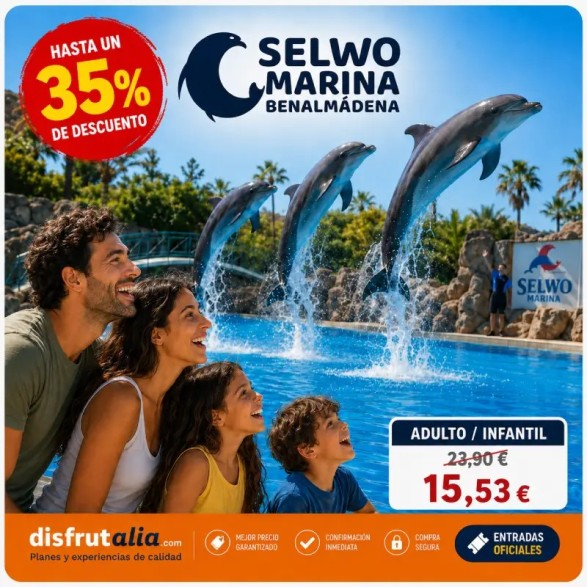 Entradas para Selwo Marina 15,53 € Descuento 35%
