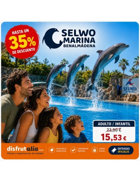 Entradas para Selwo Marina 15,53 € Descuento 35%