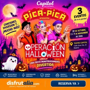 Entradas Pica Pica Operación Halloween Madrid desde 21,60€