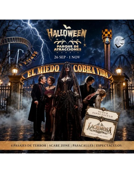 Entradas Parque de Atracciones Madrid desde 26,94€ Descuento 25%