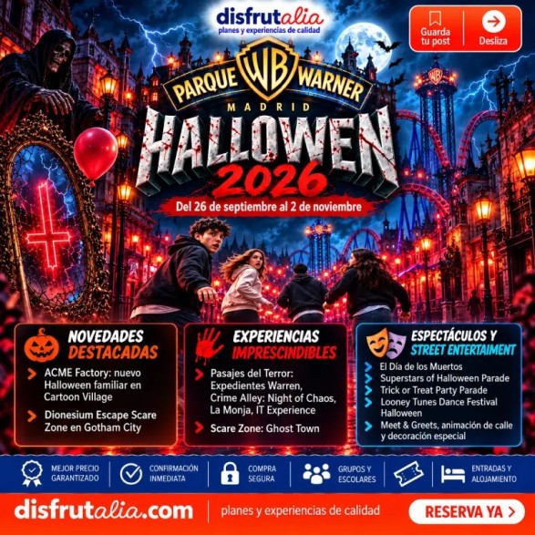 Entradas baratas Warner Madrid desde 27,97€ Descuento 55%