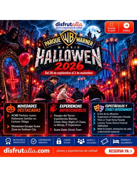 Entradas baratas Warner Madrid desde 27,97€ Descuento 55%