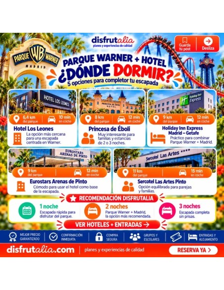 Entradas baratas Warner Madrid desde 27,97€ Descuento 55%
