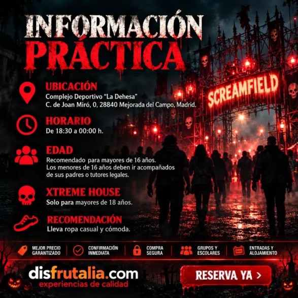 Screamfield Madrid 2026 Entradas desde 35€ | Scream Park