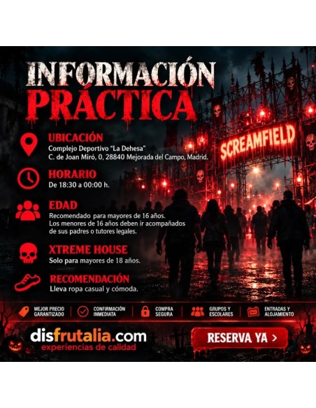 Screamfield Madrid 2026 Entradas desde 35€ | Scream Park