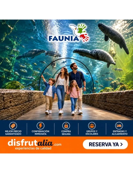 Entradas Faunia Madrid 22€ 35% Descuento