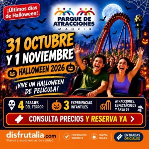 Halloween Parque de Atracciones 2026 | Entradas y Precios
