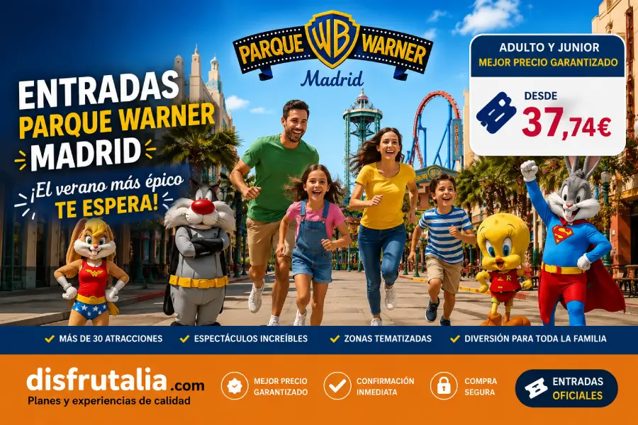 Parque Warner Madrid - Promoción 45% descuento hasta 22 de julio
