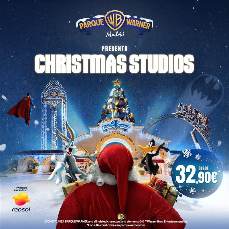 Parque Warner Navidad 2025