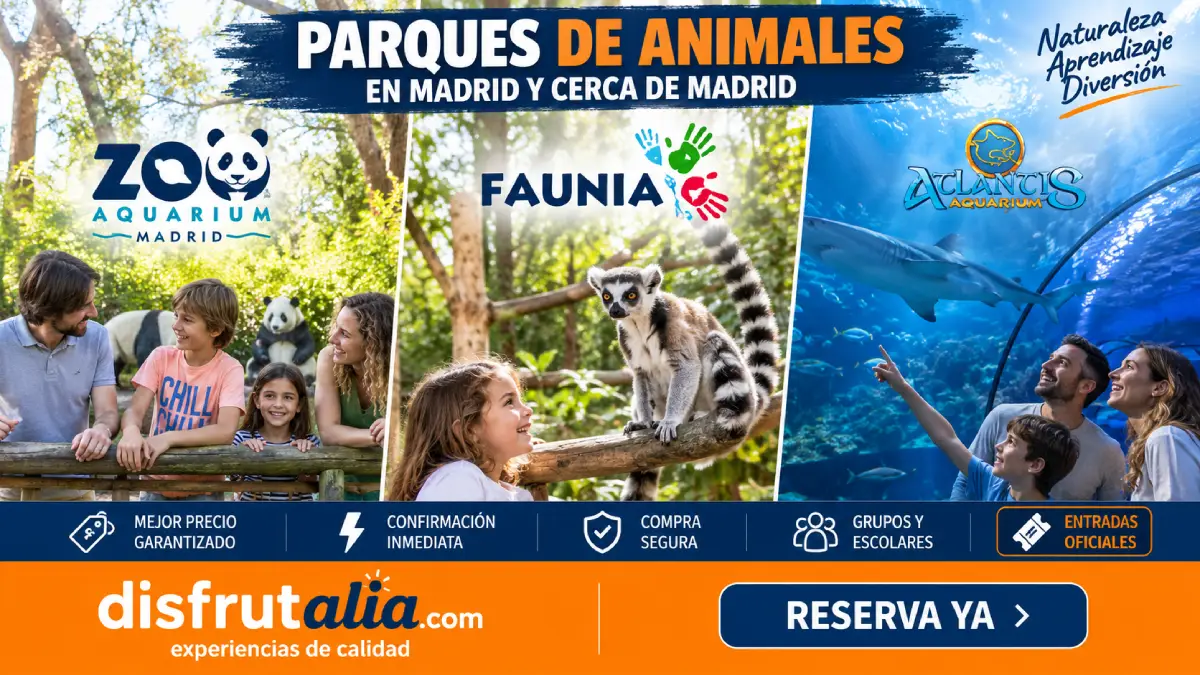 Zoo Aquarium, Faunia y Atlantis Aquarium Madrid