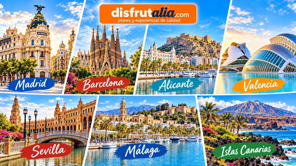 Madrid, Barcelona, Alicante, Valencia, Sevilla, Málaga e Islas Canarias para el puente de octubre