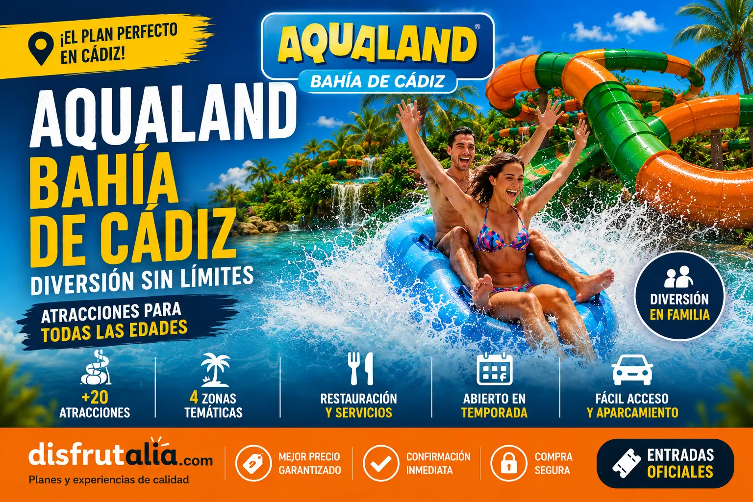 Aqualand Bah&iacute;a de C&aacute;diz parque acu&aacute;tico